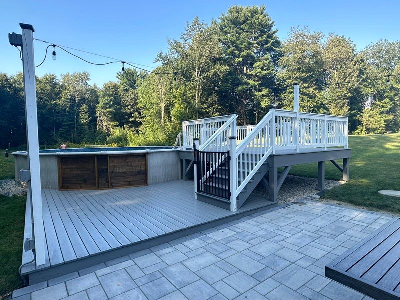 Deck staining 