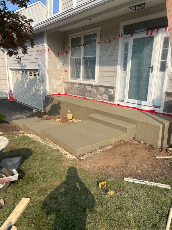 Sidewalk & curb install
