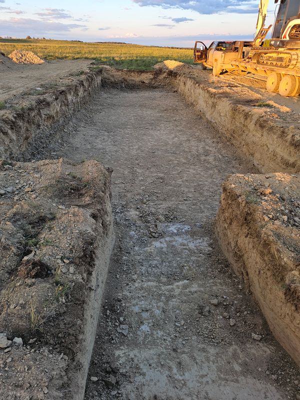 Excavation and new septic systems