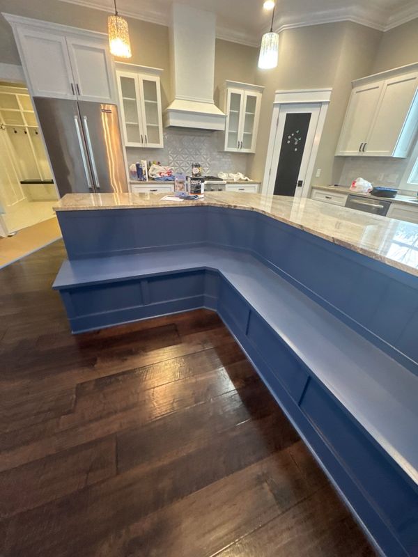 Kitchen Island Transformation: Expert Painting by Creations by Brian LLC