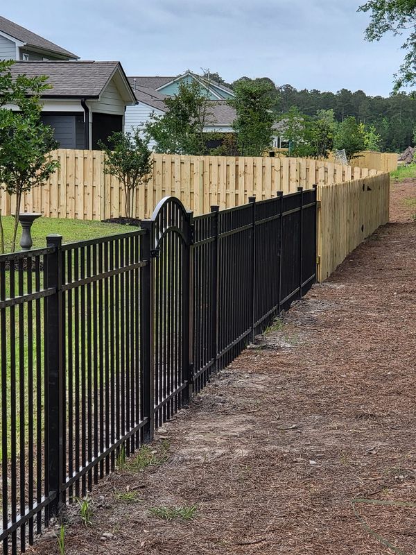 Black Aluminum Fences