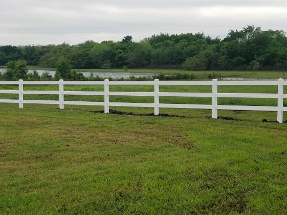 White Vinyl Fence