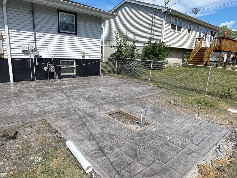 Stamped Concrete Installation