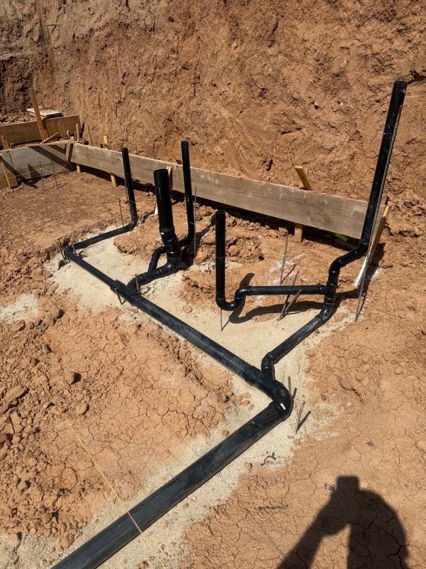 Underground plumbing