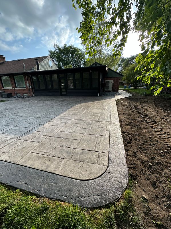 Stamped Concrete Installation