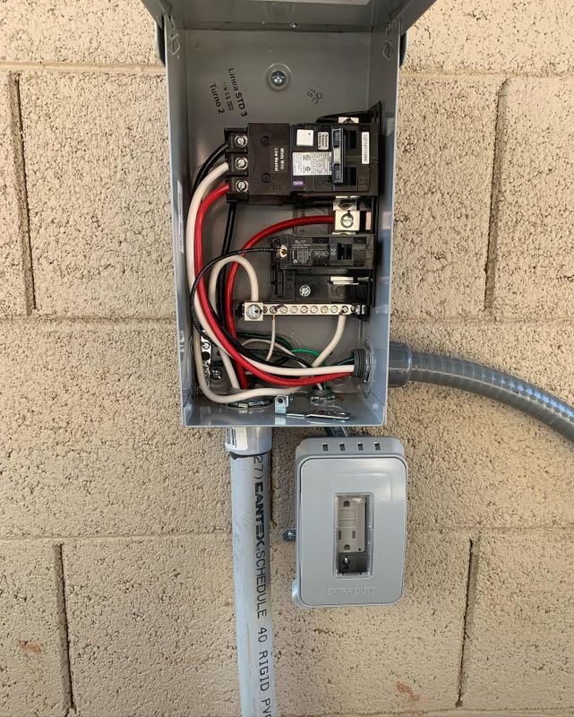 Exterior outlet installations