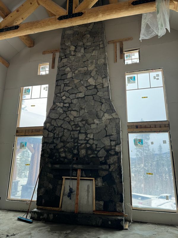Custom Interior Stone Fireplaces