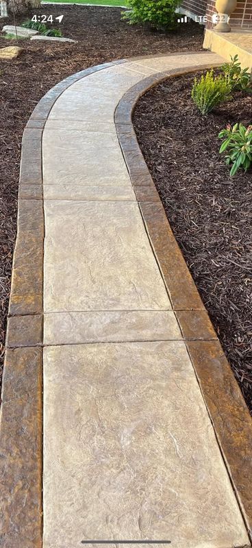 Stamped Concrete Installation