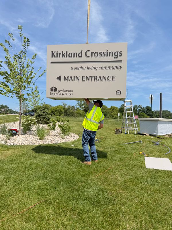 Custom Sign Installation
