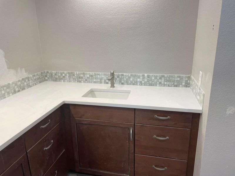 Backsplash Install 
