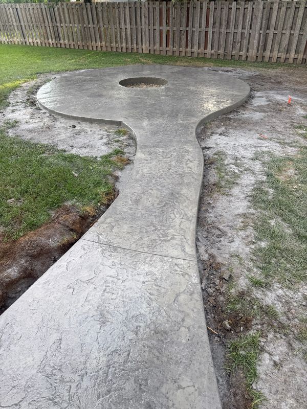 Stamped Concrete Installation