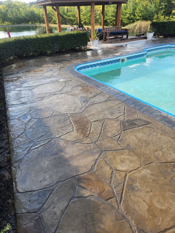 Stamped Concrete Installation