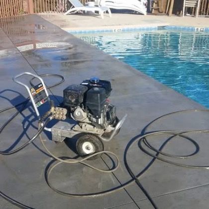Pressure washing