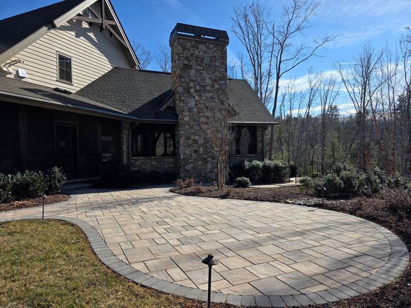 Hardscape brick laying
