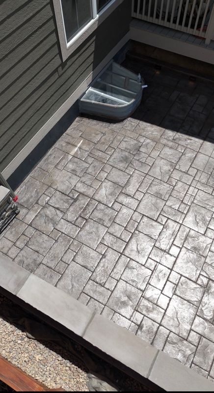 Stamped Concrete Installation