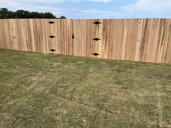 Cedar Privacy Fence Installation