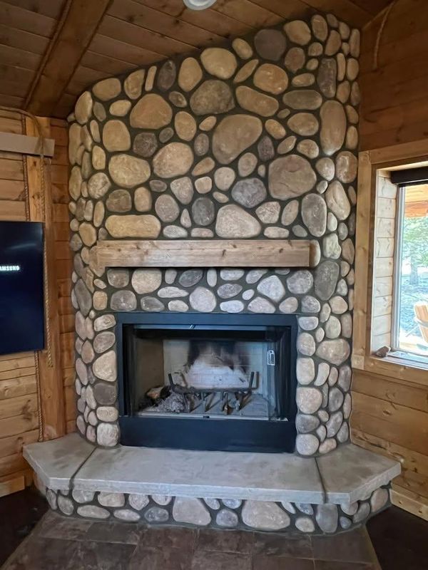 Custom Interior Stone Fireplaces