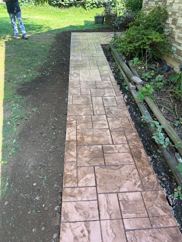 Stamped Concrete Installation