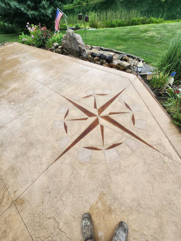 Stamped Concrete Installation