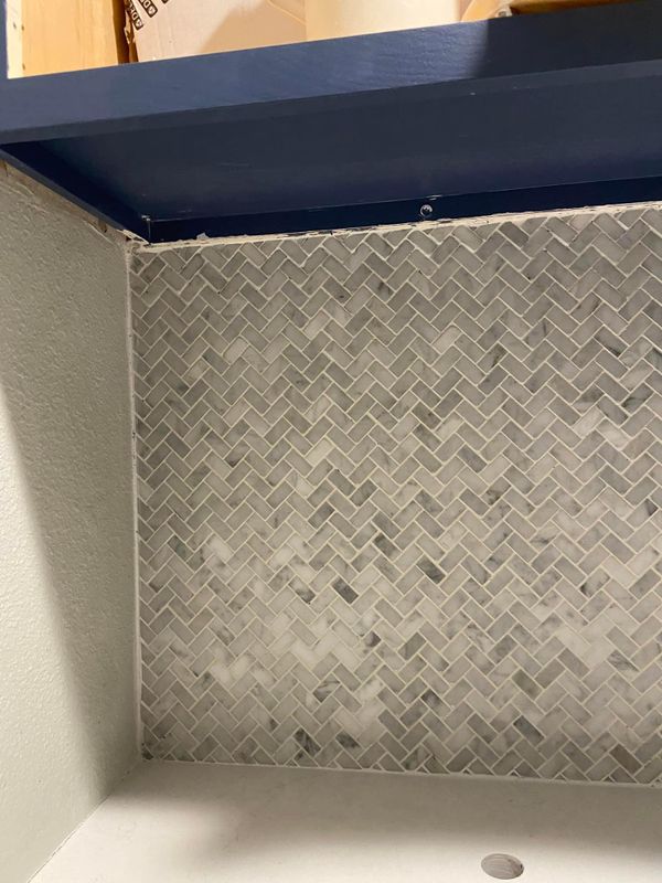 Backsplash Install 