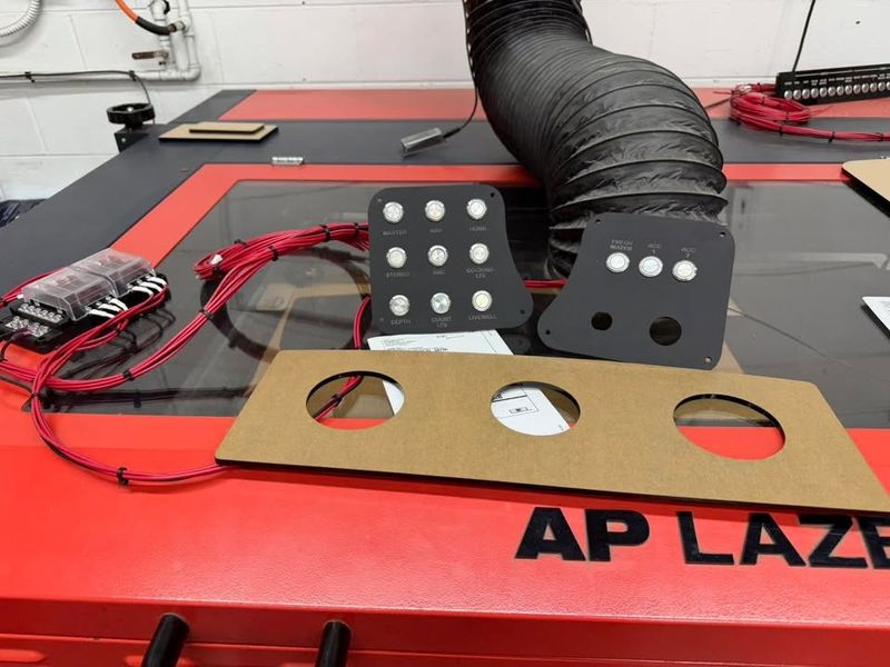 Custom Acrylic Dash Panel Fabrication