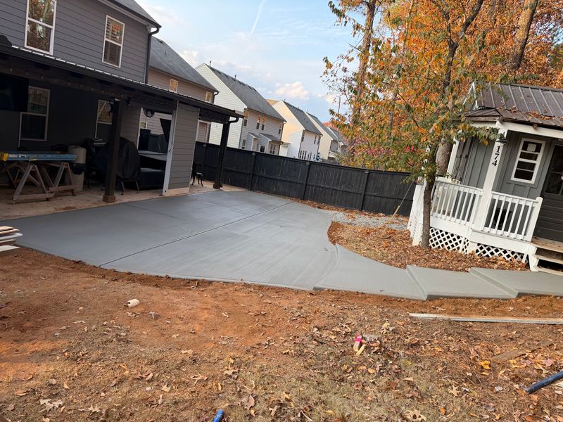 Concrete patios