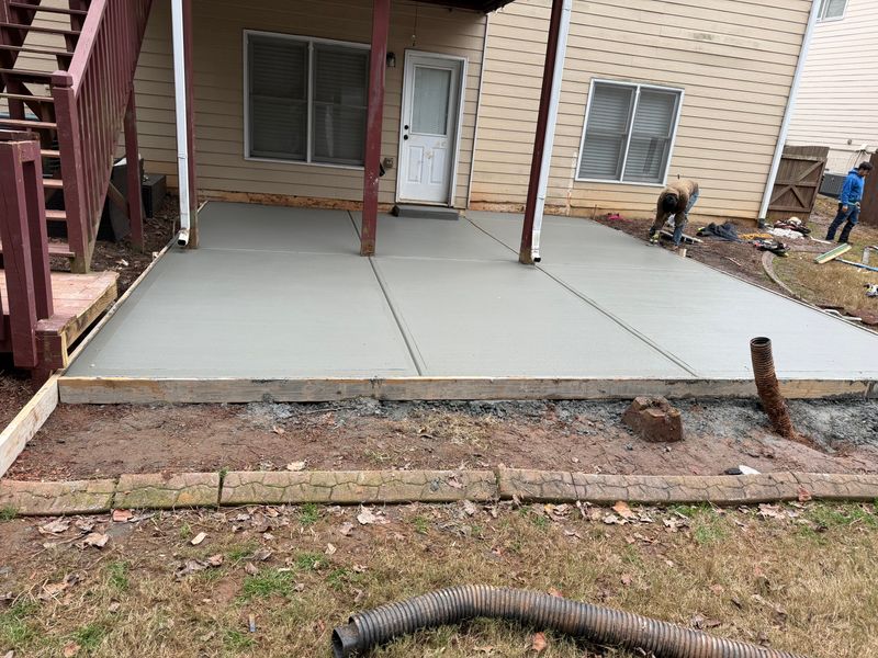 Concrete patios