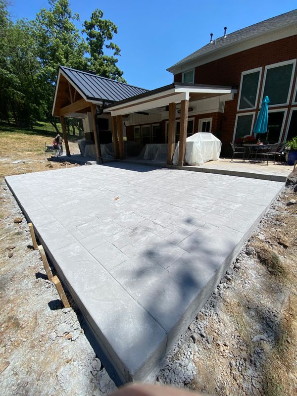 Stamped Concrete Installation