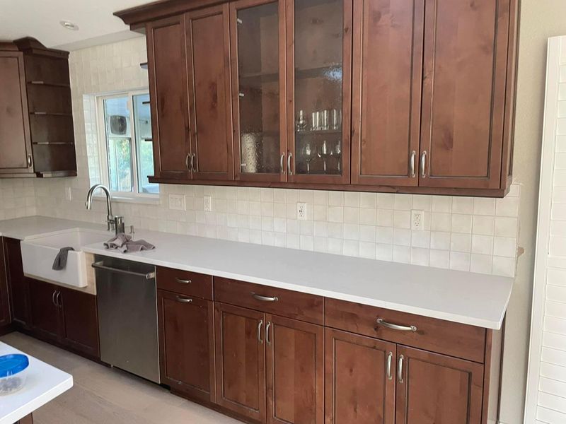 Backsplash Install 