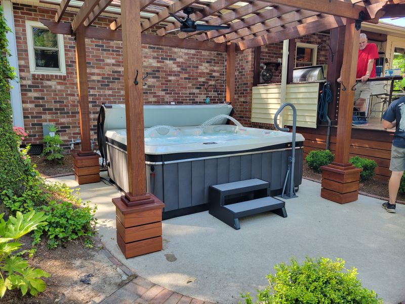 Ipe deck and trellis 