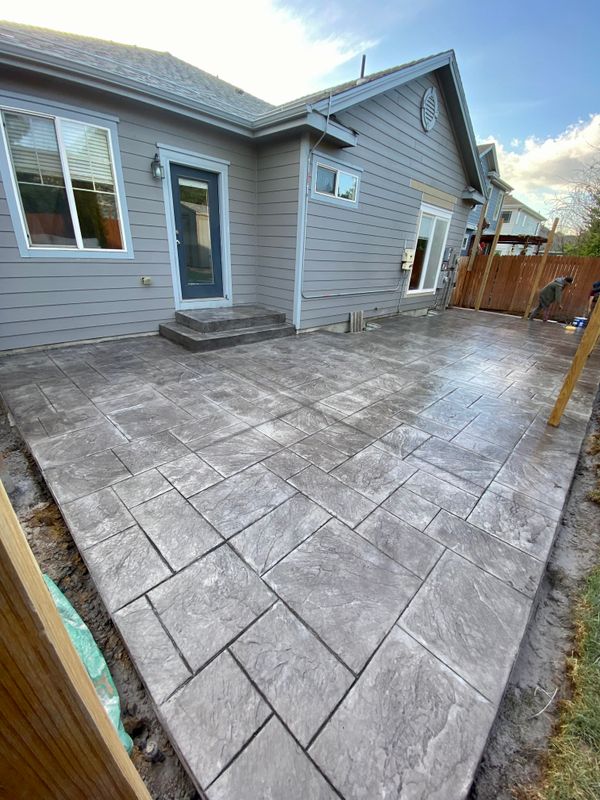 Stamped Concrete Installation