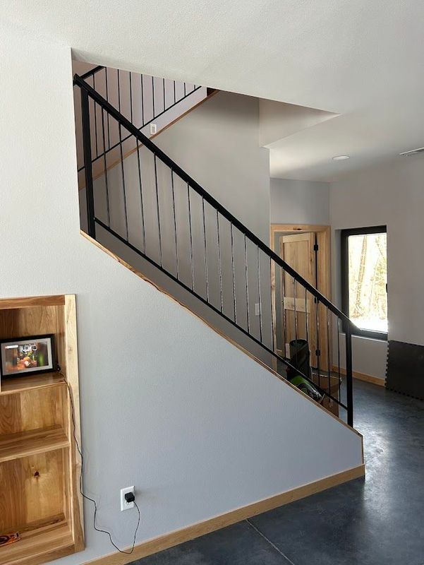 Custom Metal Staircase Railings Installed in Frazee MN