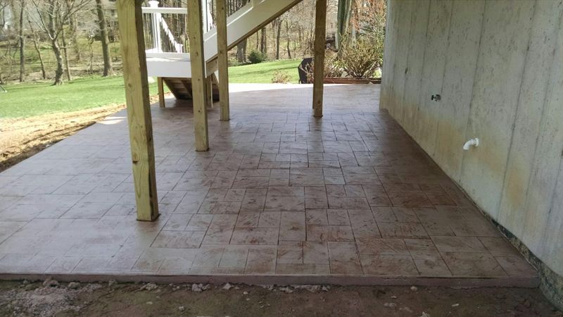 Stamped Concrete Installation