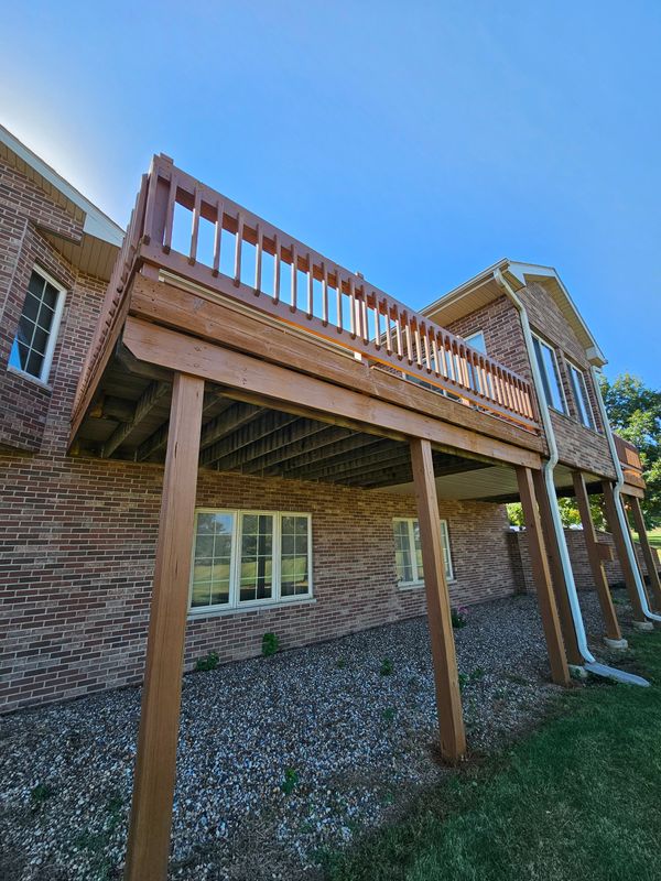 Deck staining 