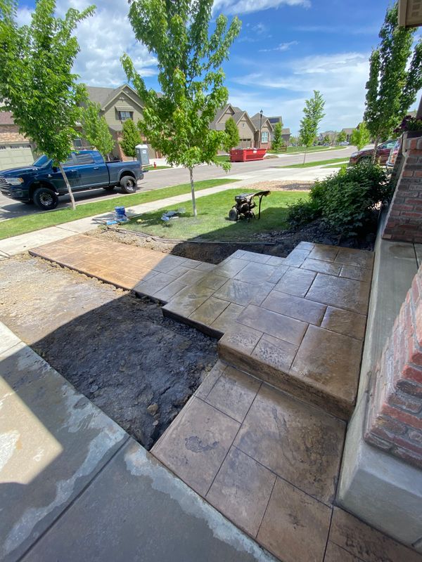 Stamped Concrete Installation