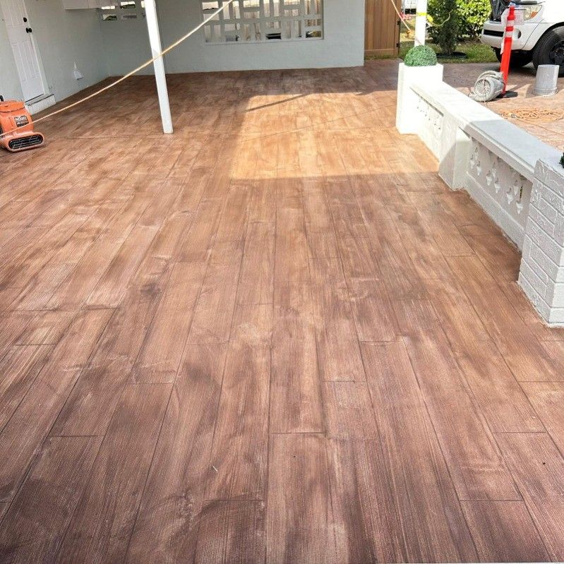 Decorative Concrete Overlay