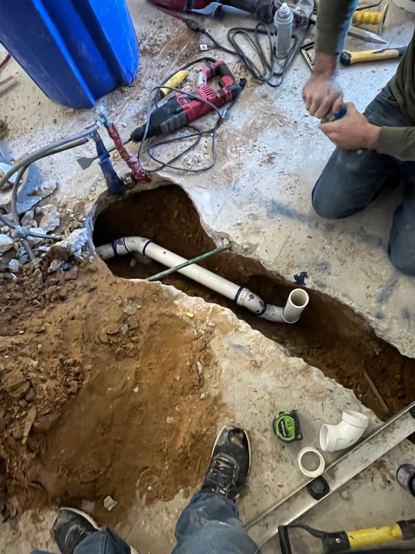Slab leak repair