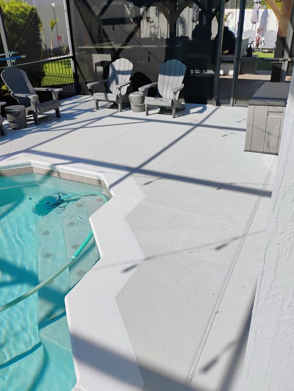 Pool Deck Painting.