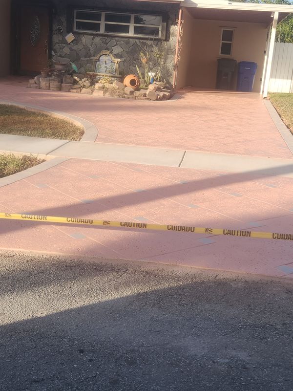 Stamped Concrete Installation