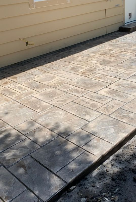 Stamped Concrete Installation