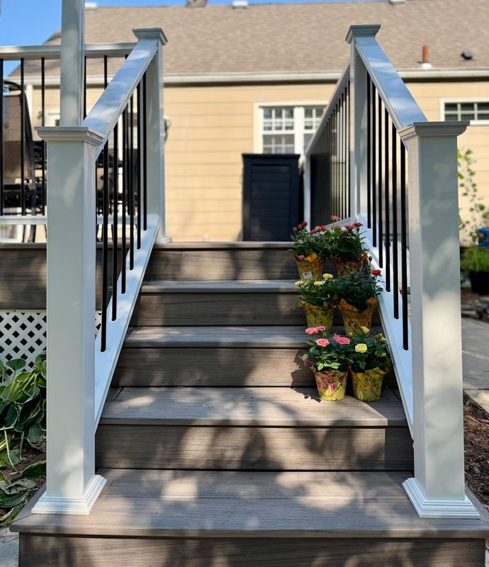 New Trex Composite Deck Build in River Edge NJ