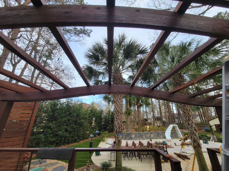 Ipe deck and trellis 
