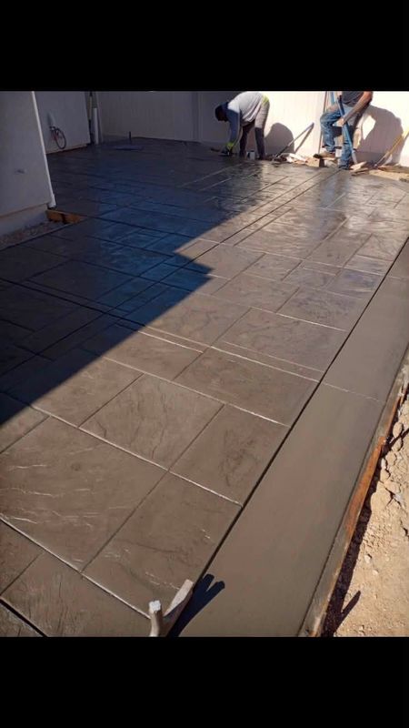 Stamped Concrete Installation