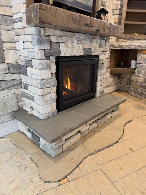 Custom Interior Stone Fireplaces