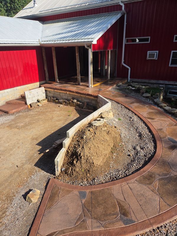 Stamped Concrete Installation
