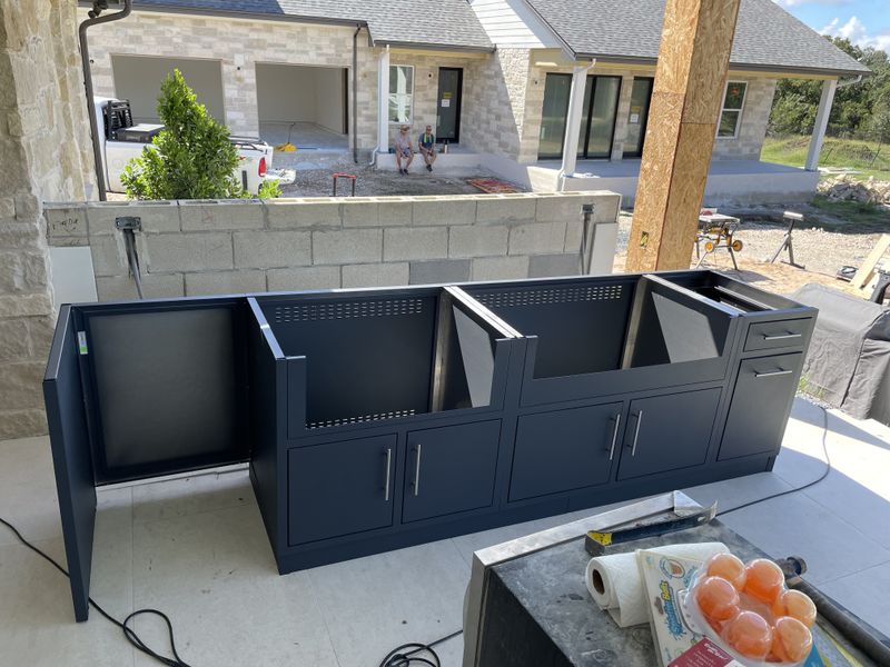 Outdoor Kitchen Construction