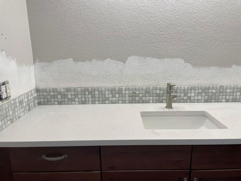 Backsplash Install 