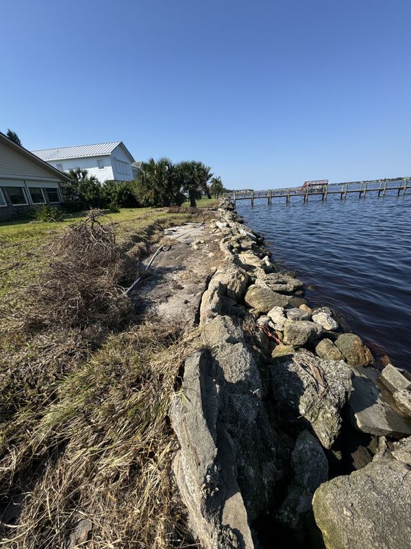 Marine Repairs and New Construction Vinyl and Coquina Seawalls
