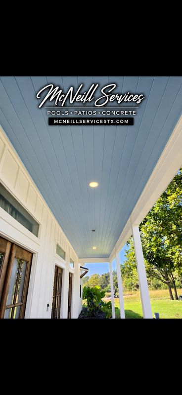 Elegant Outdoor Living: Transforming Spaces with McNeill Services' Porch Ceilings