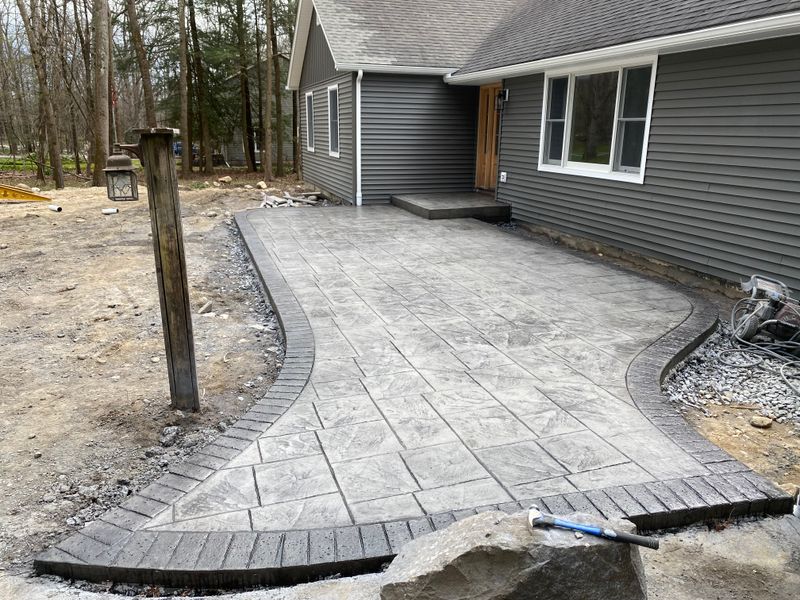 Stamped Concrete Installation